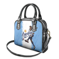 Argentina Football La Seleccion Shoulder Handbag Argentinian Horse Soccer Mascot Patriotic Grunge