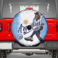 Argentina Football La Seleccion Spare Tire Cover Argentinian Horse Soccer Mascot Patriotic Grunge