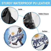 Argentina Football La Seleccion Spare Tire Cover Argentinian Horse Soccer Mascot Patriotic Grunge
