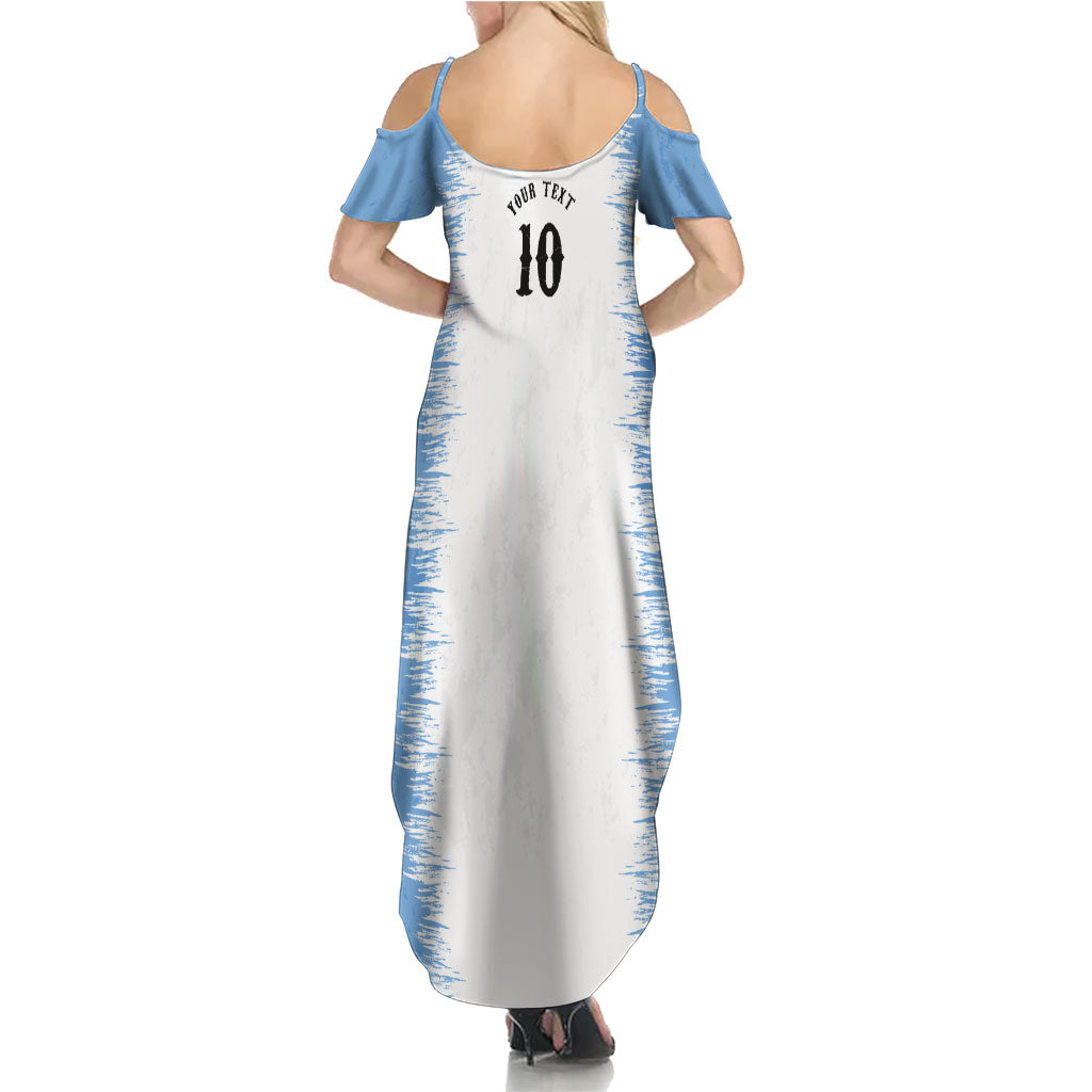 Personalized Argentina Football La Seleccion Summer Maxi Dress Argentinian Horse Soccer Mascot Patriotic Grunge