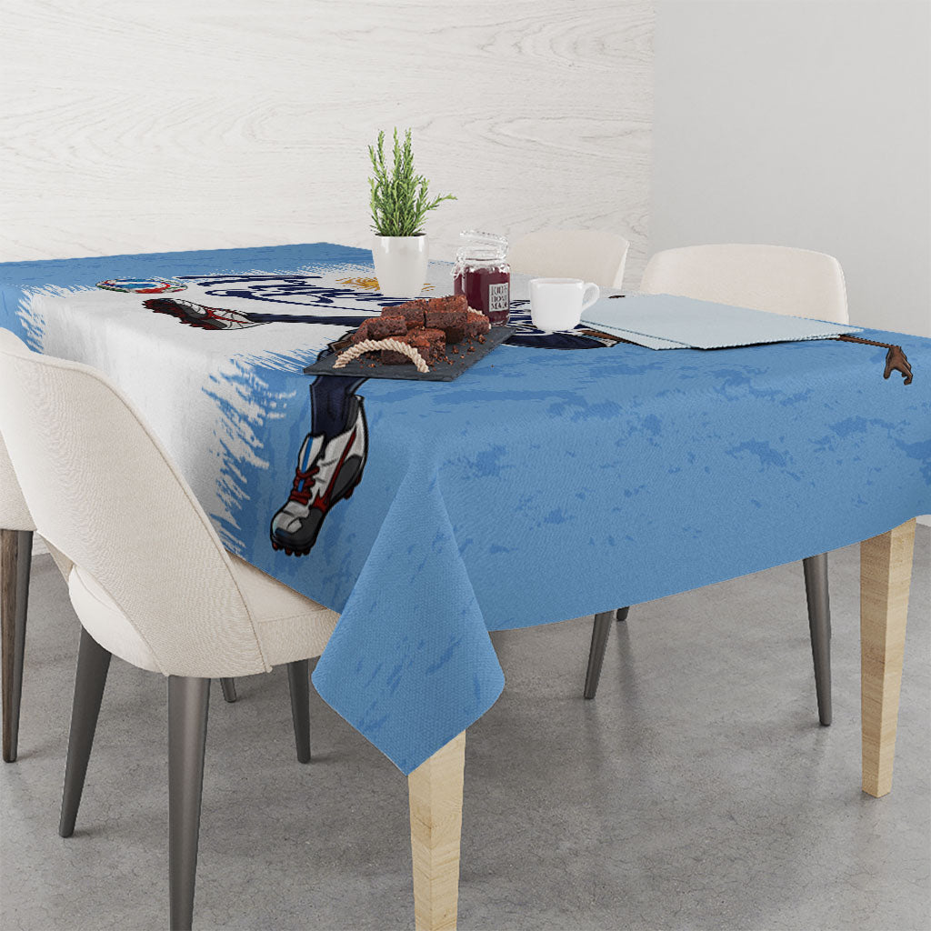 Argentina Football La Seleccion Tablecloth Argentinian Horse Soccer Mascot Patriotic Grunge