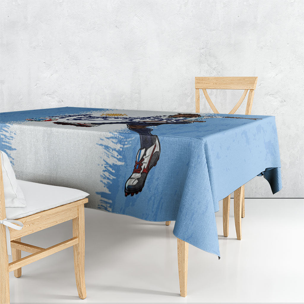 Argentina Football La Seleccion Tablecloth Argentinian Horse Soccer Mascot Patriotic Grunge