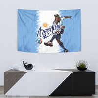 Argentina Football La Seleccion Tapestry Argentinian Horse Soccer Mascot Patriotic Grunge