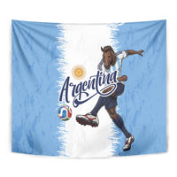 Argentina Football La Seleccion Tapestry Argentinian Horse Soccer Mascot Patriotic Grunge