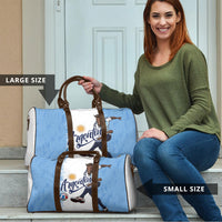 Argentina Football La Seleccion Travel Bag Argentinian Horse Soccer Mascot Patriotic Grunge