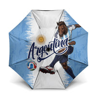 Argentina Football La Seleccion Umbrella Argentinian Horse Soccer Mascot Patriotic Grunge