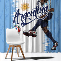 Argentina Football La Seleccion Window Curtain Argentinian Horse Soccer Mascot Patriotic Grunge