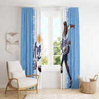 Argentina Football La Seleccion Window Curtain Argentinian Horse Soccer Mascot Patriotic Grunge
