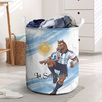 Argentina Football Laundry Basket La Seleccion Horse - Sun Of May