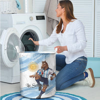 Argentina Football Laundry Basket La Seleccion Horse - Sun Of May