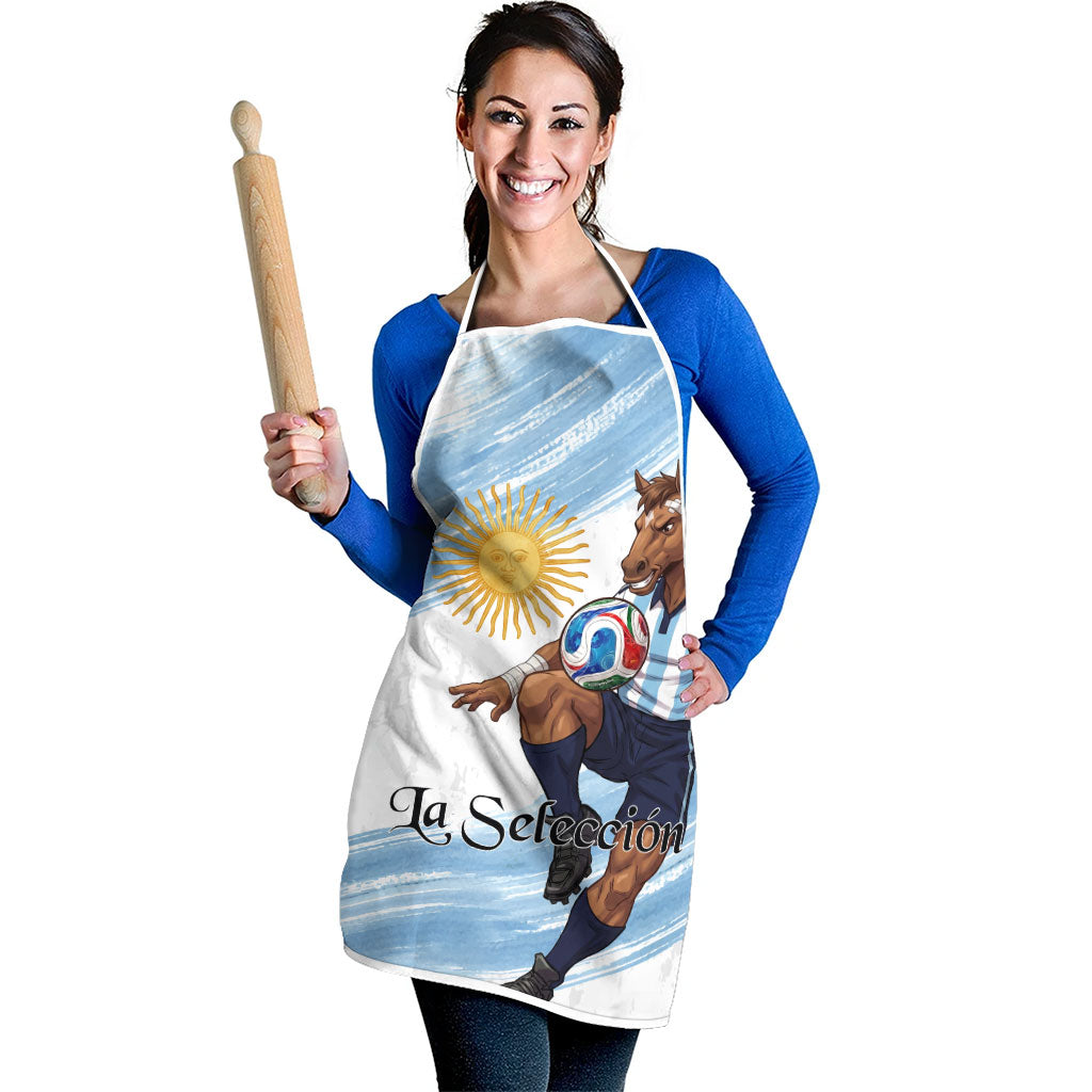 Argentina Football Apron La Seleccion Horse - Sun Of May