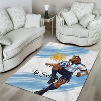 Argentina Football Area Rug La Seleccion Horse - Sun Of May