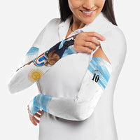 Personalized Argentina Football Arm Sleeves La Seleccion Horse - Sun Of May