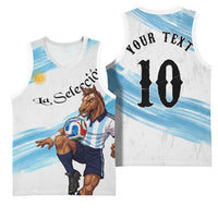 Personalized Argentina Football Basketball Jersey La Seleccion Horse - Sun Of May