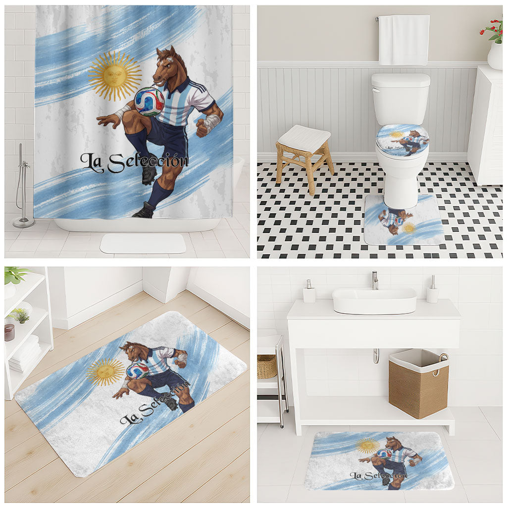 Argentina Football Bathroom Set La Seleccion Horse - Sun Of May