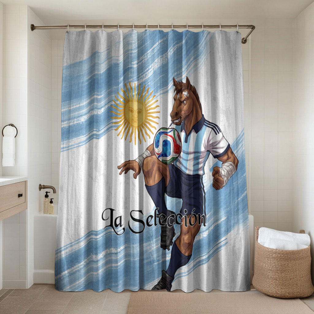 Argentina Football Bathroom Set La Seleccion Horse - Sun Of May