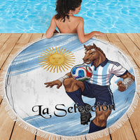 Argentina Football Beach Blanket La Seleccion Horse - Sun Of May