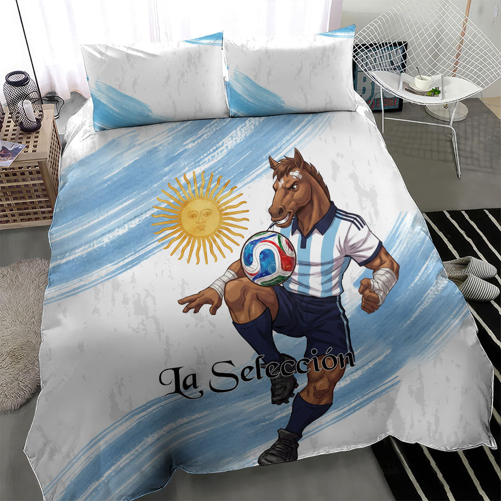 Argentina Football Bedding Set La Seleccion Horse - Sun Of May