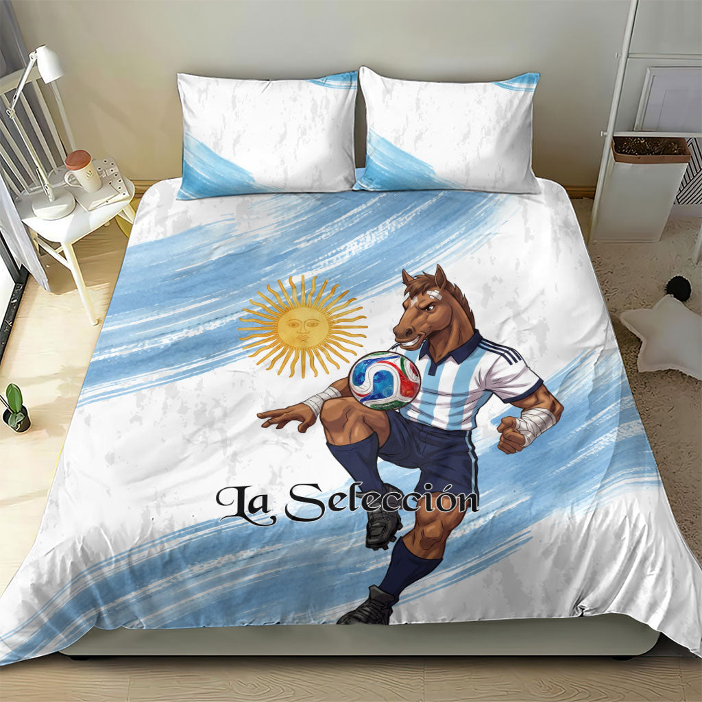 Argentina Football Bedding Set La Seleccion Horse - Sun Of May