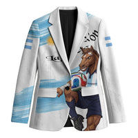 Personalized Argentina Football Blazer La Seleccion Horse - Sun Of May
