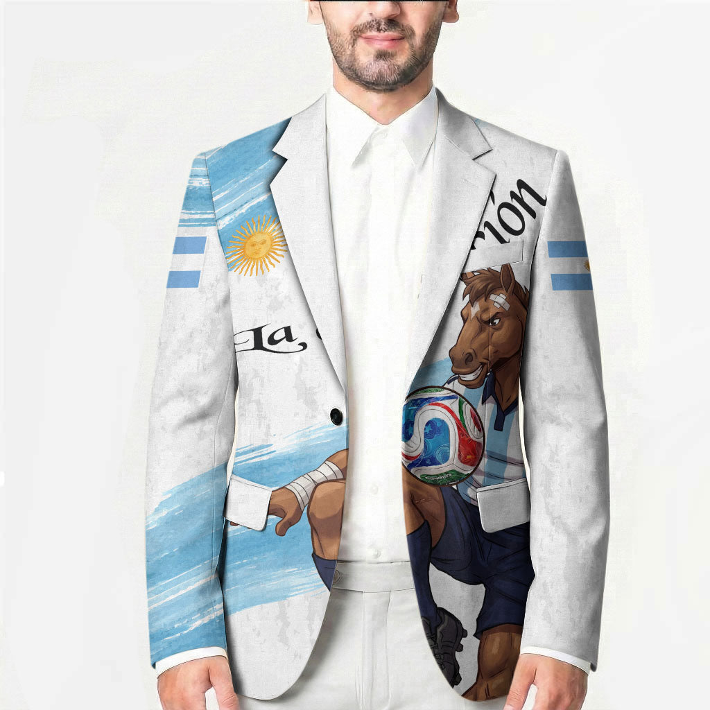 Personalized Argentina Football Blazer La Seleccion Horse - Sun Of May