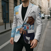 Personalized Argentina Football Blazer La Seleccion Horse - Sun Of May