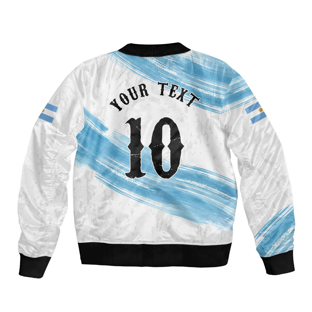 Personalized Argentina Football Bomber Jacket La Seleccion Horse - Sun Of May