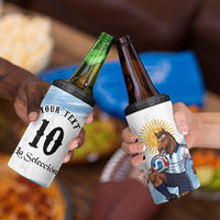 Personalized Argentina Football 4 in 1 Can Cooler Tumbler La Seleccion Horse - Sun Of May