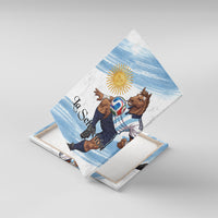 Argentina Football Canvas Wall Art La Seleccion Horse - Sun Of May