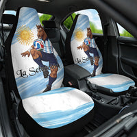 Argentina Football Car Seat Cover La Seleccion Horse - Sun Of May