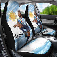 Argentina Football Car Seat Cover La Seleccion Horse - Sun Of May