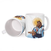 Personalized Argentina Football Ceramic Mug La Seleccion Horse - Sun Of May