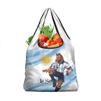 Argentina Football Grocery Bag La Seleccion Horse - Sun Of May