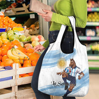 Argentina Football Grocery Bag La Seleccion Horse - Sun Of May