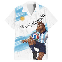 Personalized Argentina Football Hawaiian Shirt La Seleccion Horse - Sun Of May
