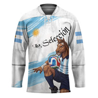 Personalized Argentina Football Hockey Jersey La Seleccion Horse - Sun Of May