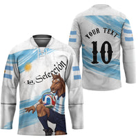 Personalized Argentina Football Hockey Jersey La Seleccion Horse - Sun Of May
