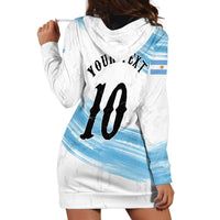 Personalized Argentina Football Hoodie Dress La Seleccion Horse - Sun Of May