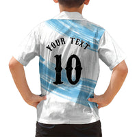 Personalized Argentina Football Kid Hawaiian Shirt La Seleccion Horse - Sun Of May