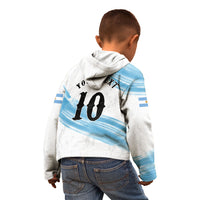 Personalized Argentina Football Kid Hoodie La Seleccion Horse - Sun Of May
