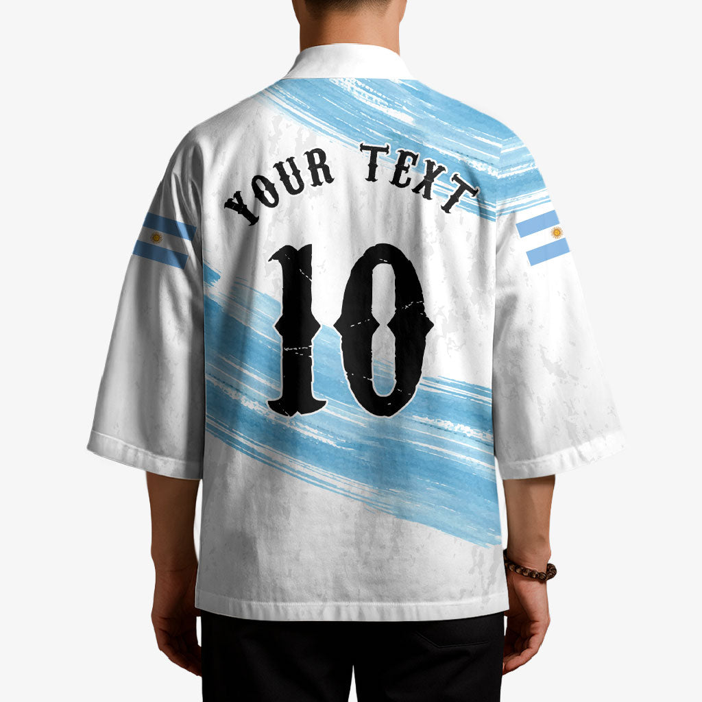 Personalized Argentina Football Kimono La Seleccion Horse - Sun Of May