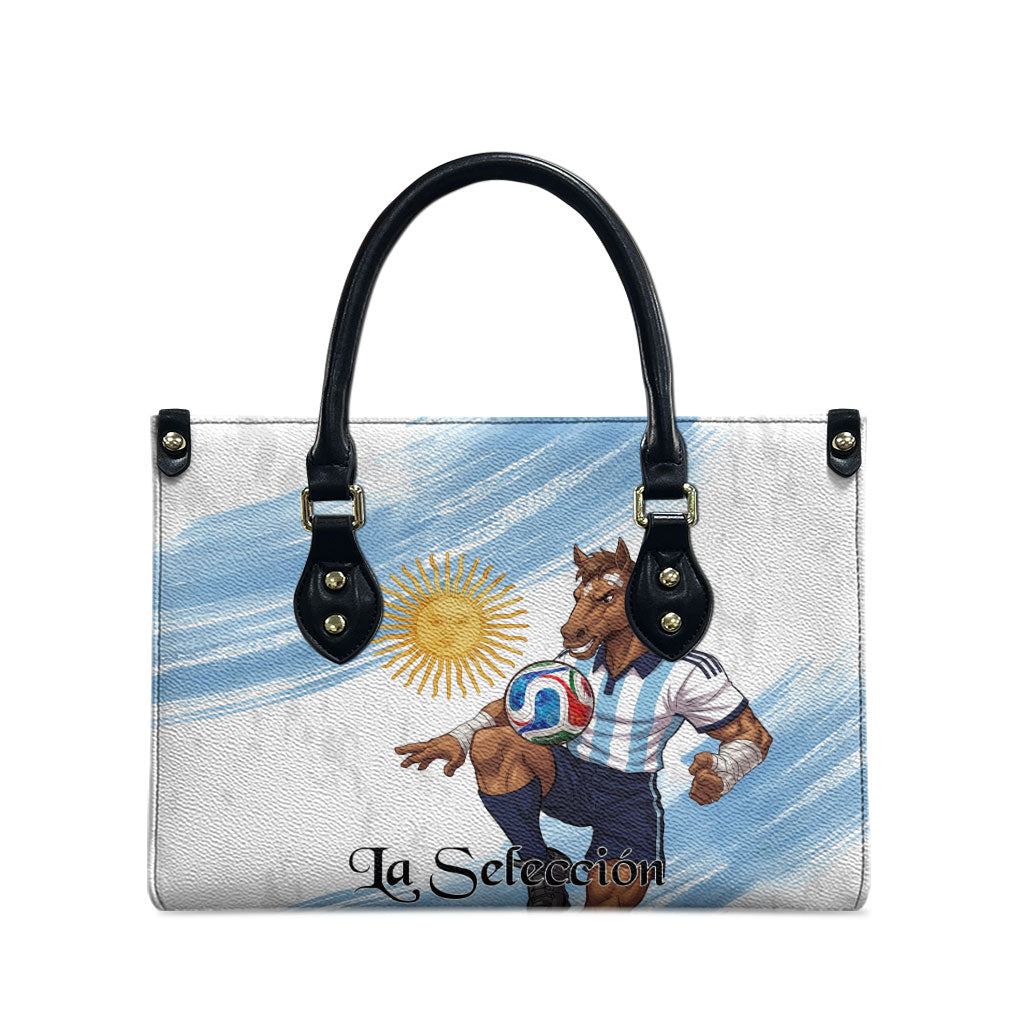 Argentina Football Leather Bag La Seleccion Horse - Sun Of May