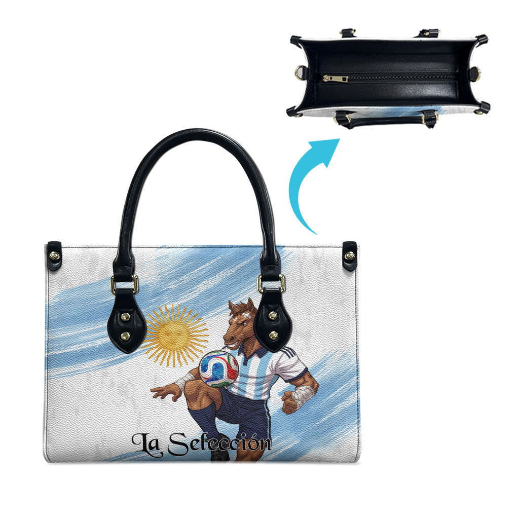 Argentina Football Leather Bag La Seleccion Horse - Sun Of May