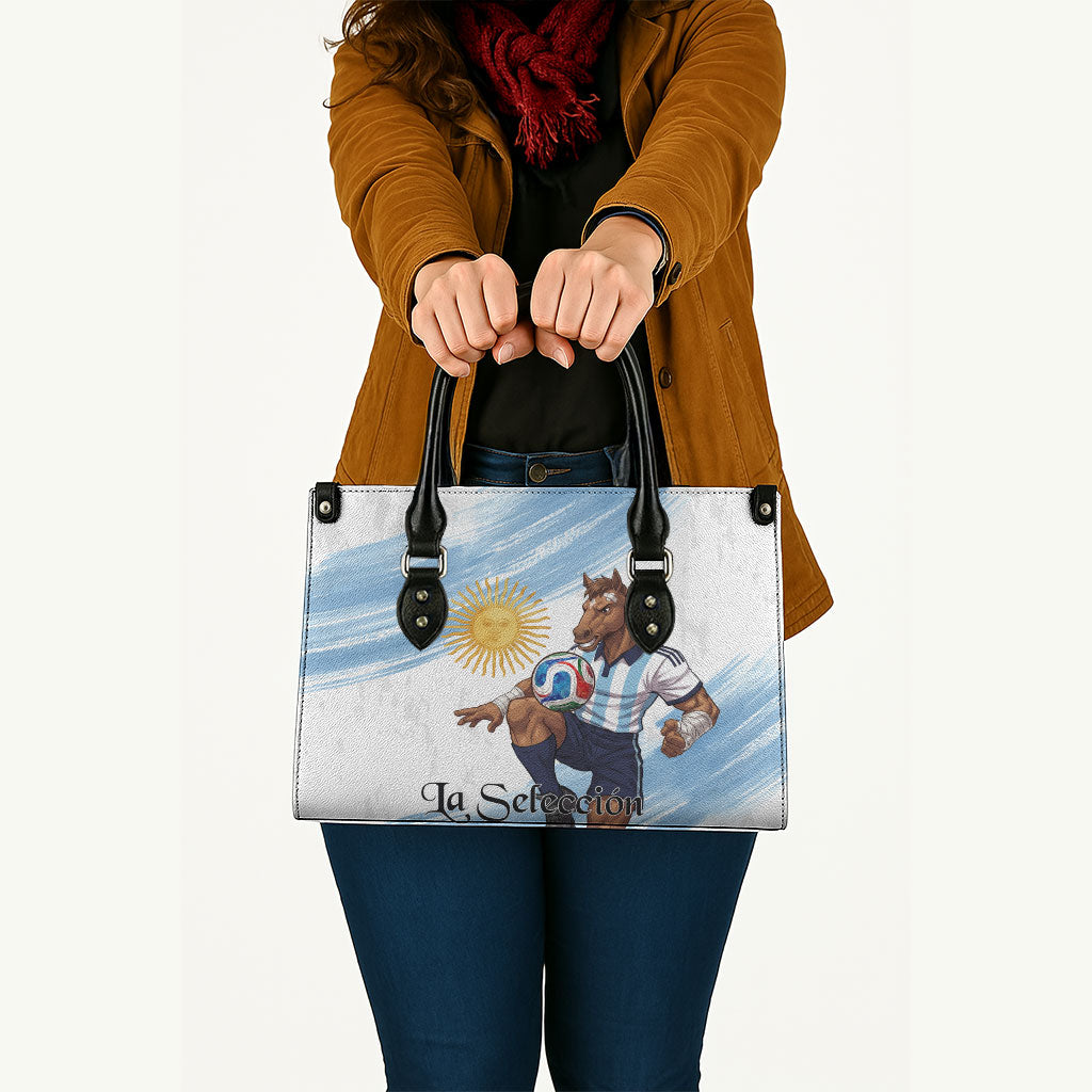 Argentina Football Leather Bag La Seleccion Horse - Sun Of May