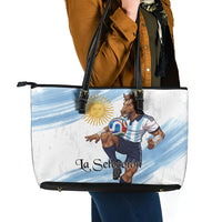Argentina Football Leather Tote Bag La Seleccion Horse - Sun Of May