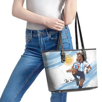 Argentina Football Leather Tote Bag La Seleccion Horse - Sun Of May