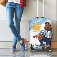 Argentina Football Luggage Cover La Seleccion Horse - Sun Of May