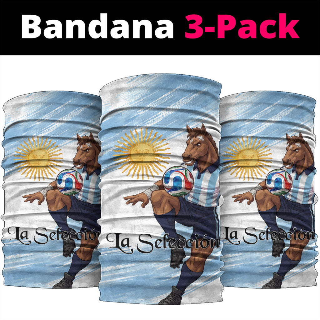 Argentina Football Neck Gaiter La Seleccion Horse - Sun Of May