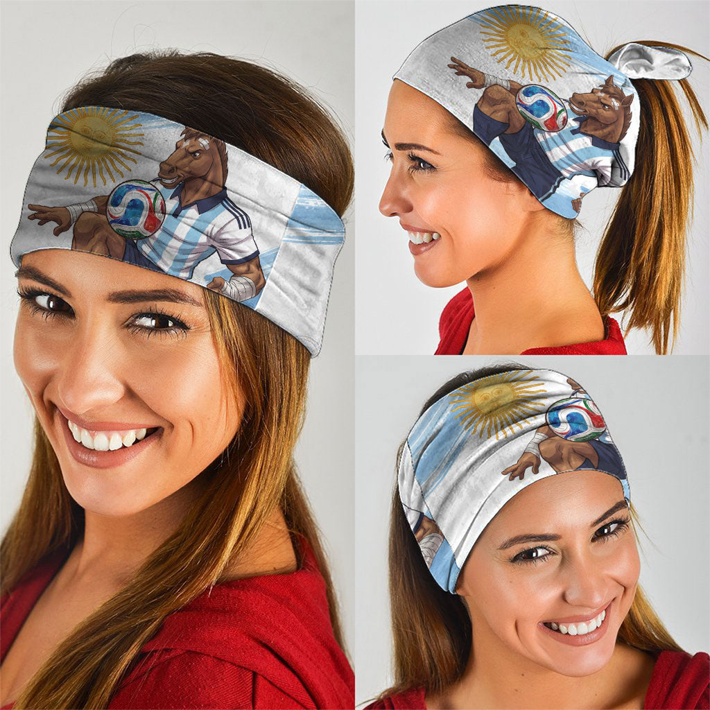 Argentina Football Neck Gaiter La Seleccion Horse - Sun Of May