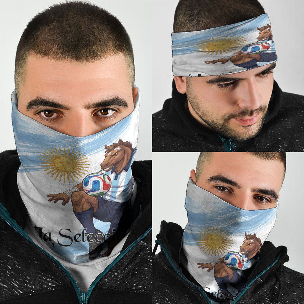Argentina Football Neck Gaiter La Seleccion Horse - Sun Of May